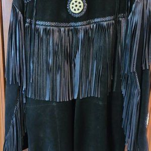 Vintage Scully Men’s Western Fringe, Beaded Jacket, Size 44